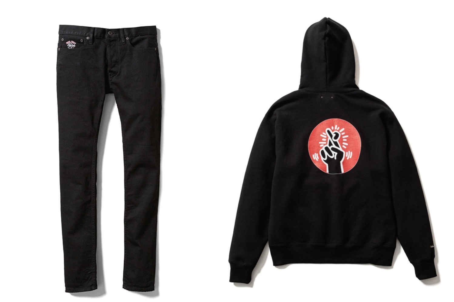 Keith Haring × MINEDENIM パーカー MINEDENIM(マインデニム) / ×Keith Haring/Peace Hoodie/M