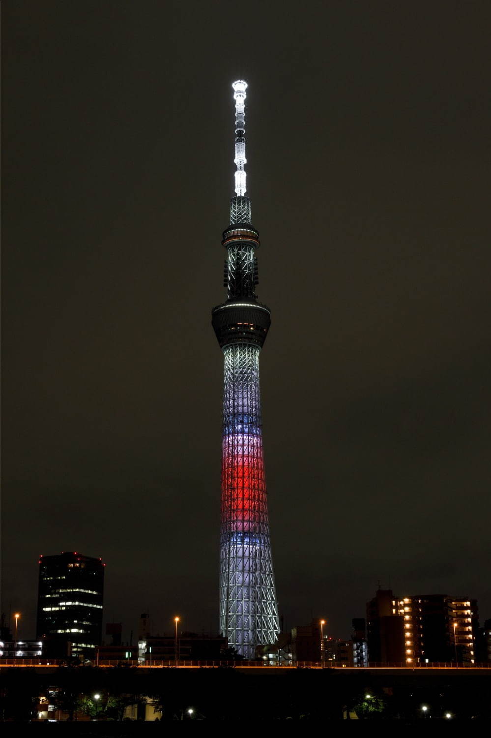 日本国旗をイメージした特別ライティング(イメージ)