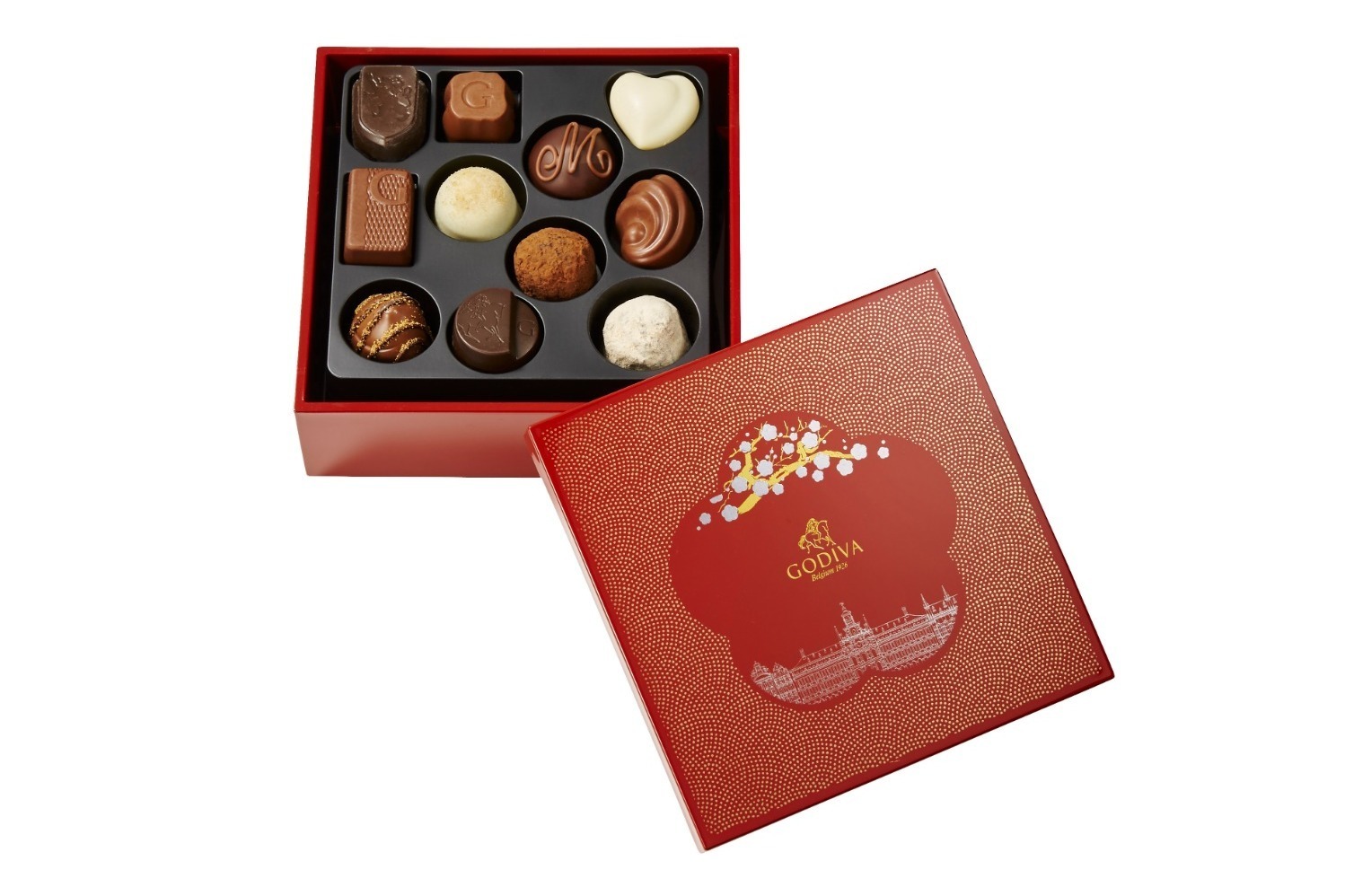 ゴディバ×宮内庁御用達の漆器専門店「山田平安堂」“お重入り”高級チョコレートボックス発売