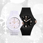 アイスウォッチの新ペアウォッチ“ローズゴールド煌く”ブラック＆ホワイトウォッチ｜写真1