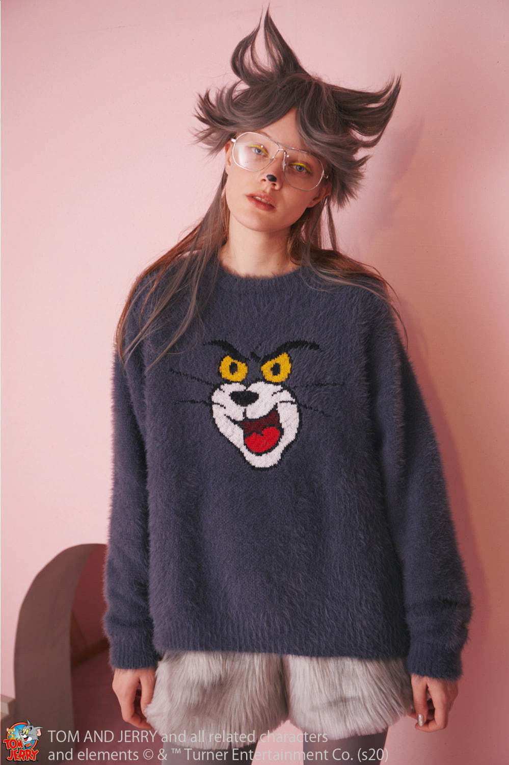 「TOM and JERRY FLUFFY KNIT」(グレー)
22,000円＋税