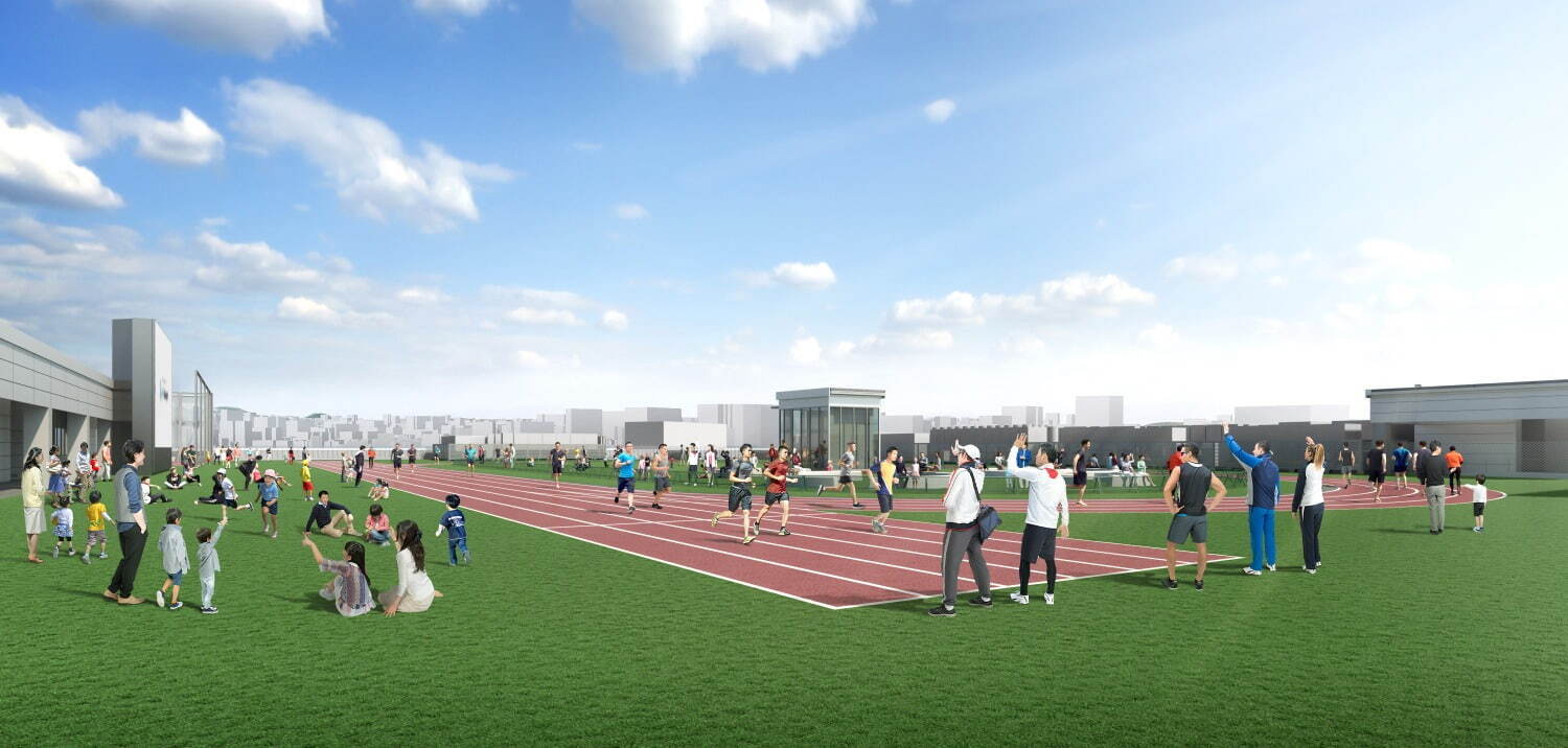 「スポーツパーク」陸上トラックイメージパース