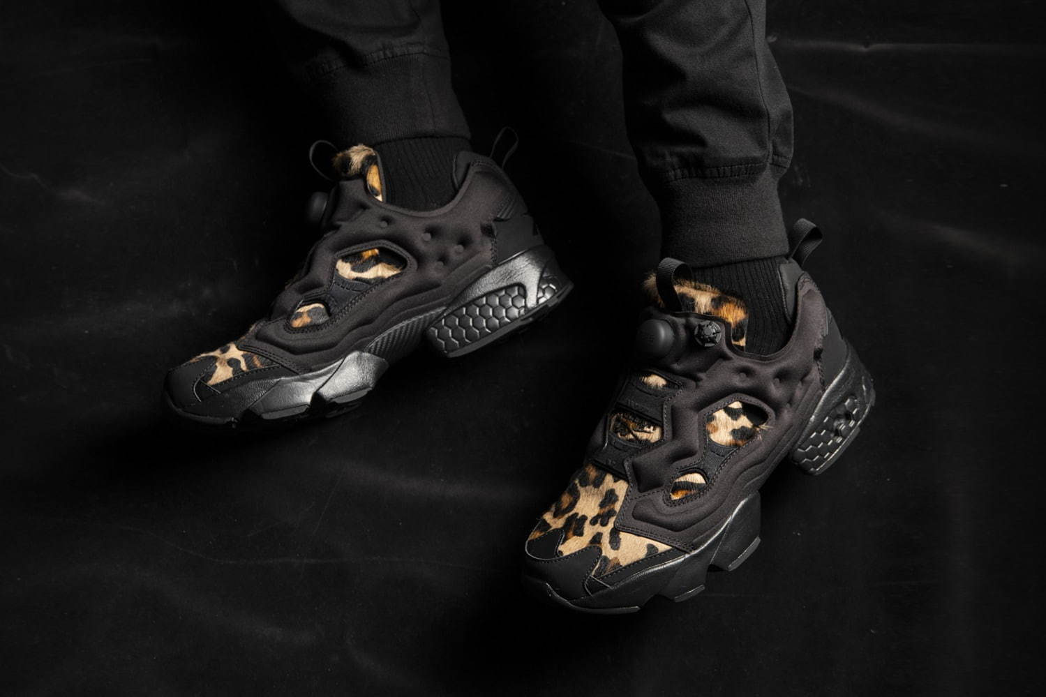 23.5cm 極美品 REEBOK PUMP FURY OG ヒョウ柄 ハラコ