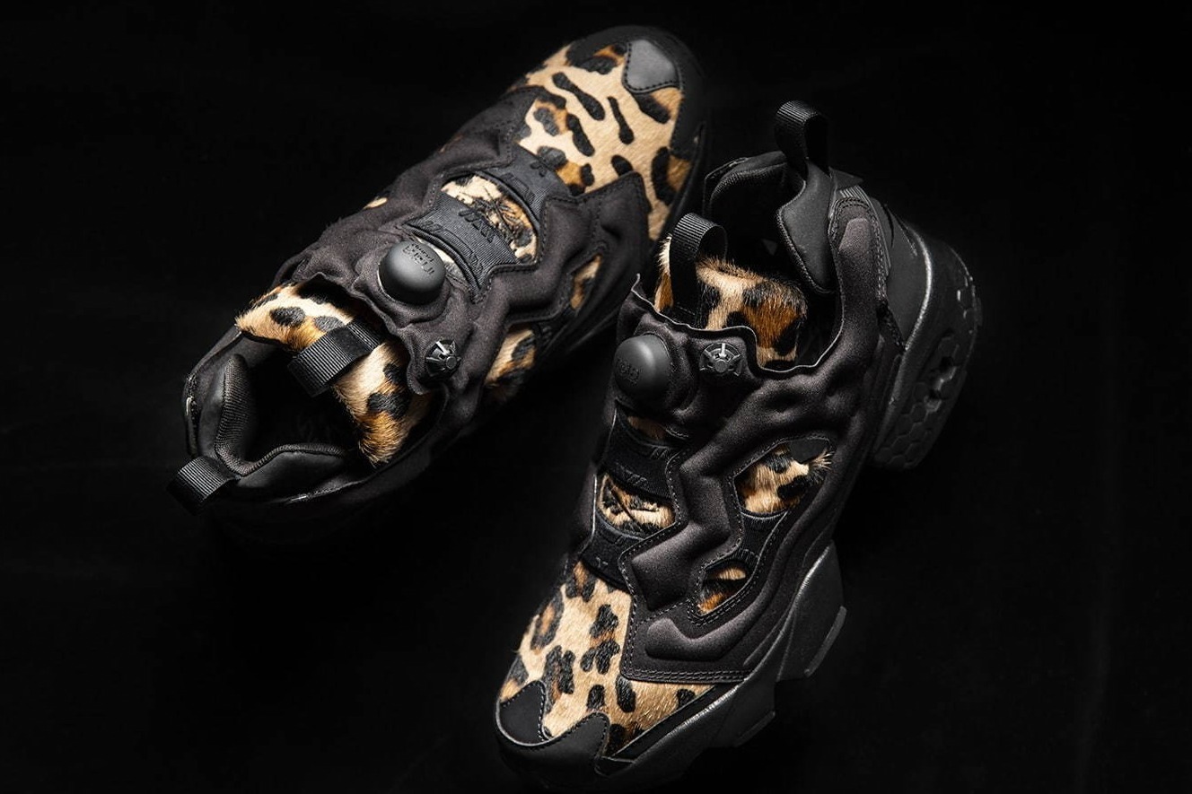 23.5cm 極美品 REEBOK PUMP FURY OG ヒョウ柄 ハラコ