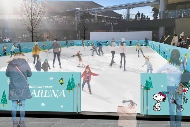 スケートリンク｜東京・町田のグランベリーパークに、スヌーピーとのコラボスケートリンクが期間限定オープン