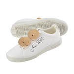 パトゥ×ルコック スポルティフ“真実の口”着想の真鍮を配したウィメンズスニーカー｜写真1