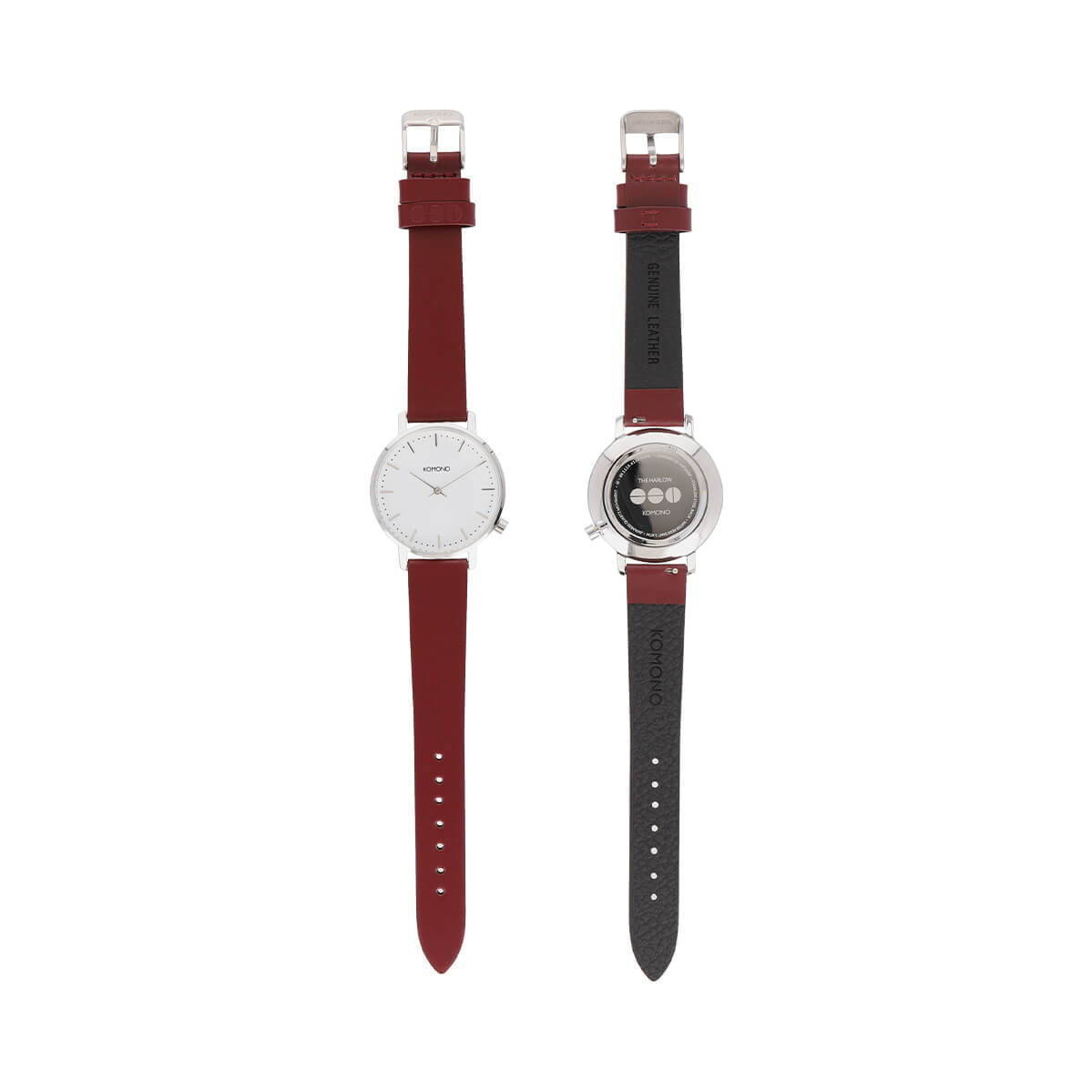 コモノの新作腕時計"カスタム"できる2色ベルト付きギフトボックス、バーガンディや深みグリーン｜写真8