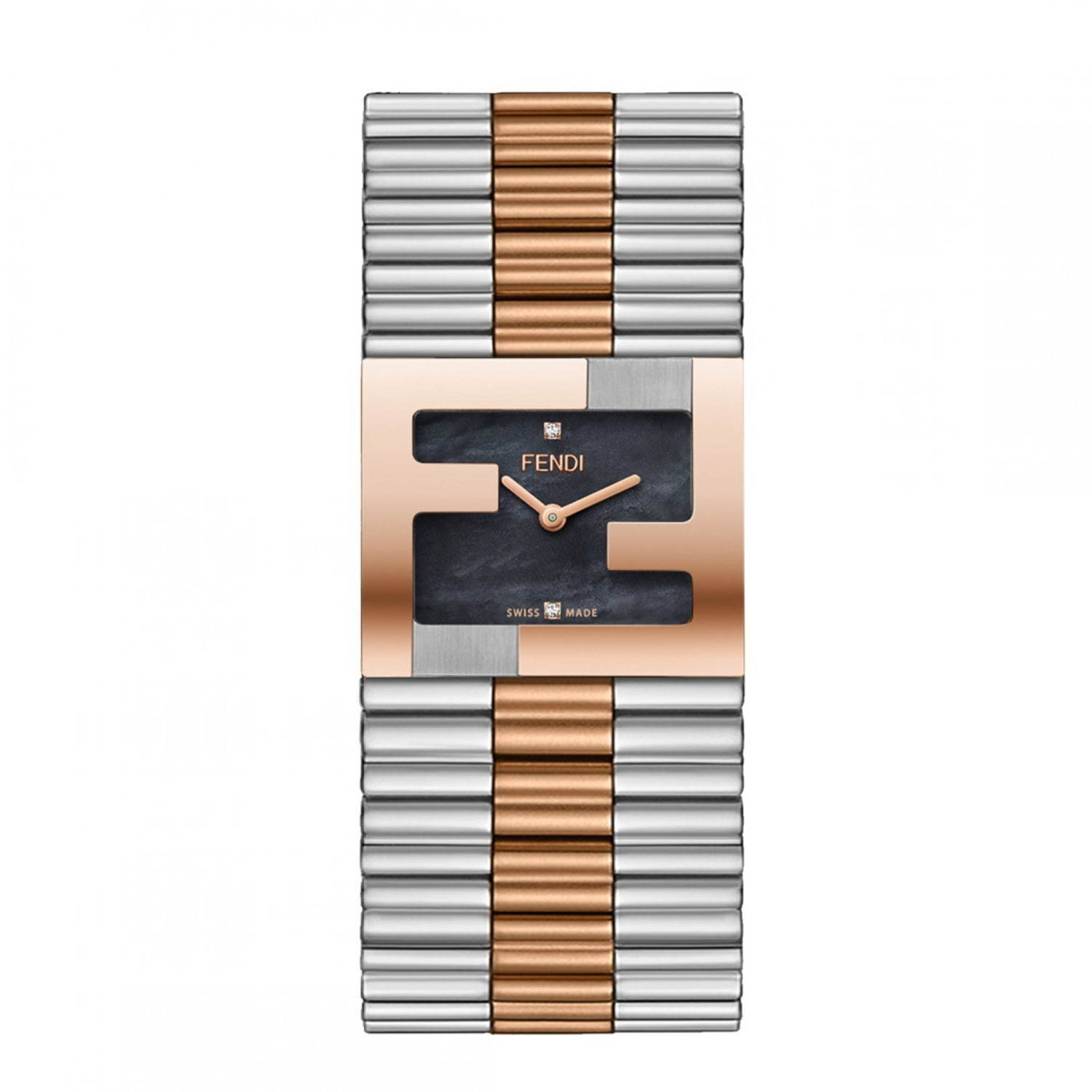 フェンディの新作腕時計「フェンディマニア ブレスレット」“FFロゴ 