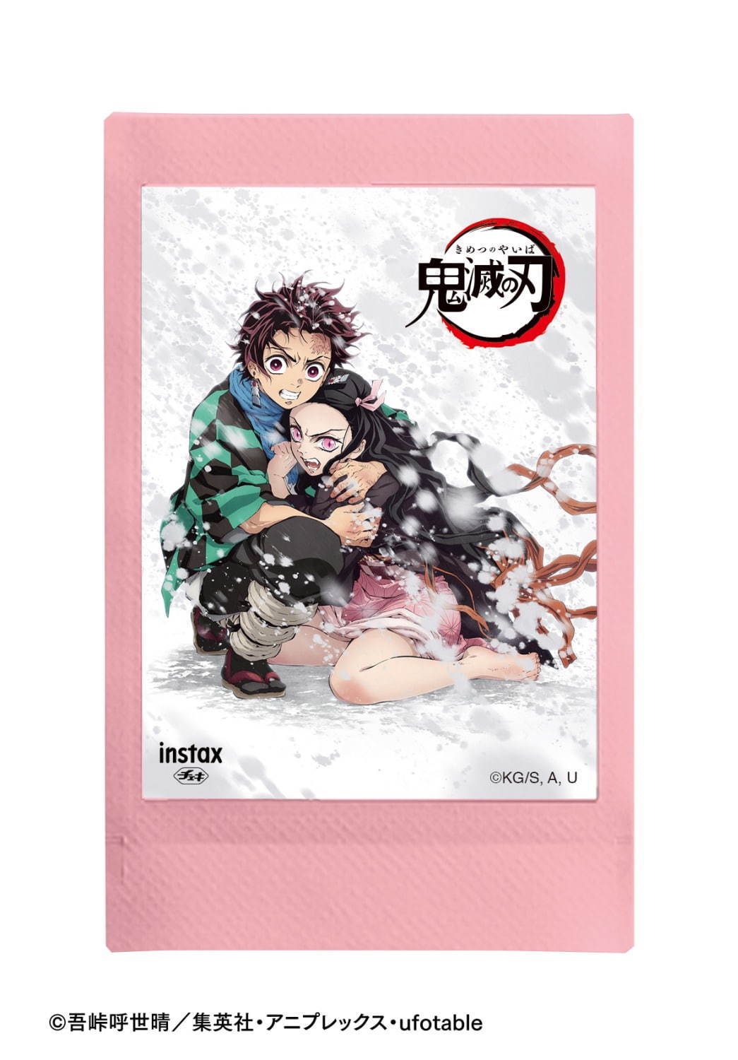 鬼滅の刃“炭治郎と禰豆子”のインスタントカメラ「チェキ」耳飾り＆竹筒チャーム付きポーチも｜写真11