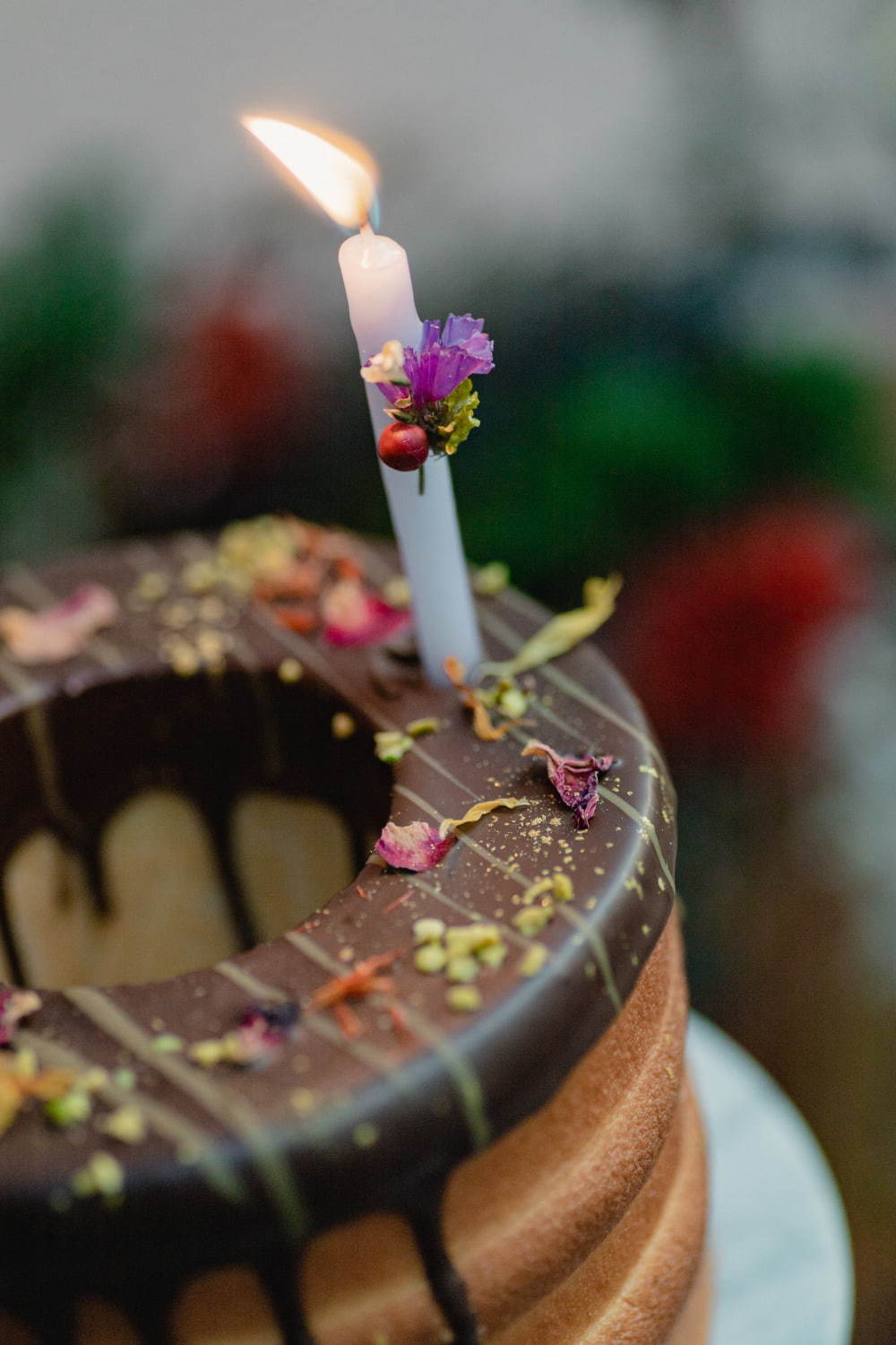 花カフェ「グムグム」からクリスマス限定スイーツ、"食べられる花"を配したバウムクーヘン｜写真13