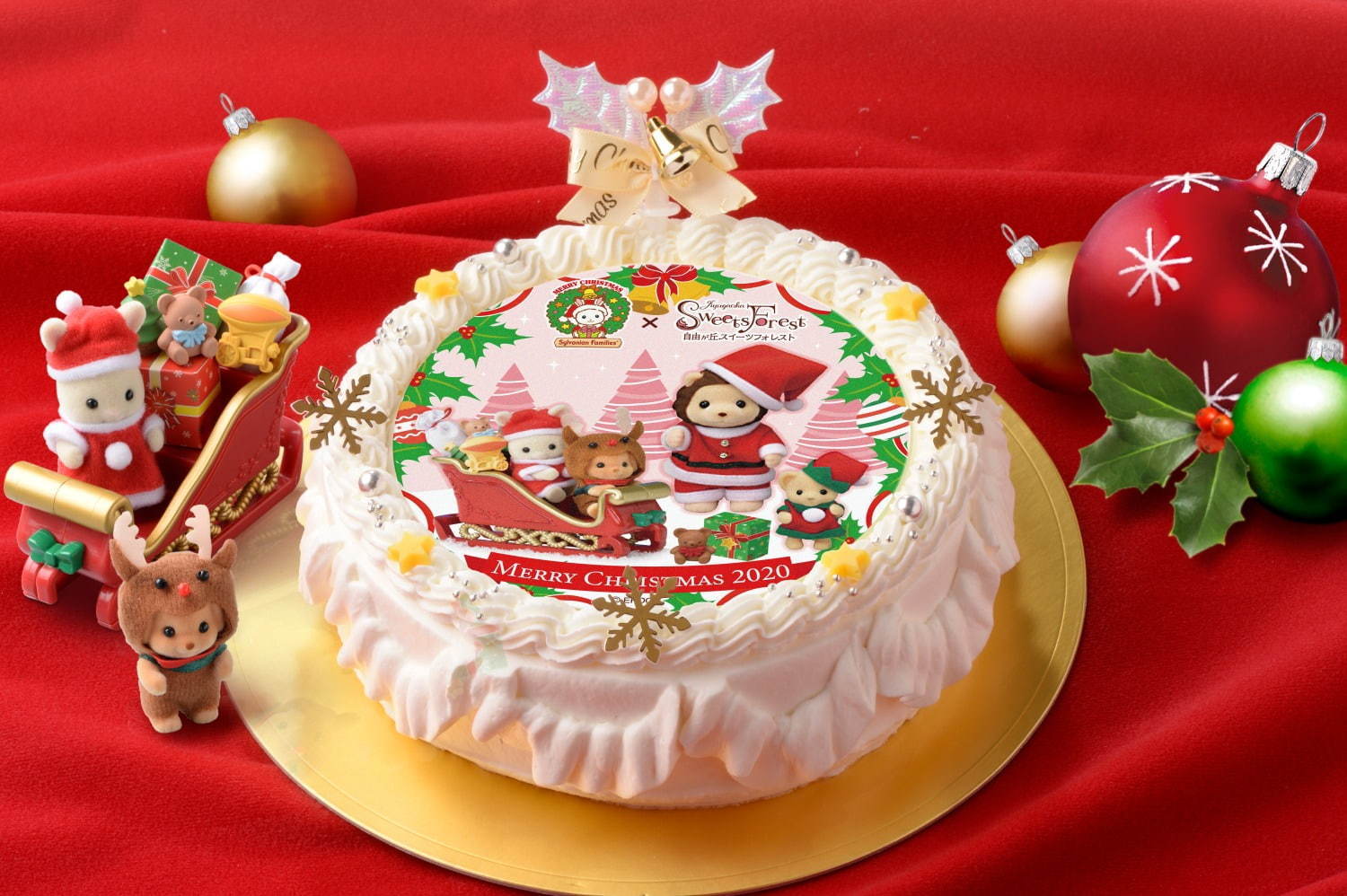 シルバニアファミリー クリスマスケーキ 3dのうさぎ ねこケーキなどが自由が丘で ファッションプレス