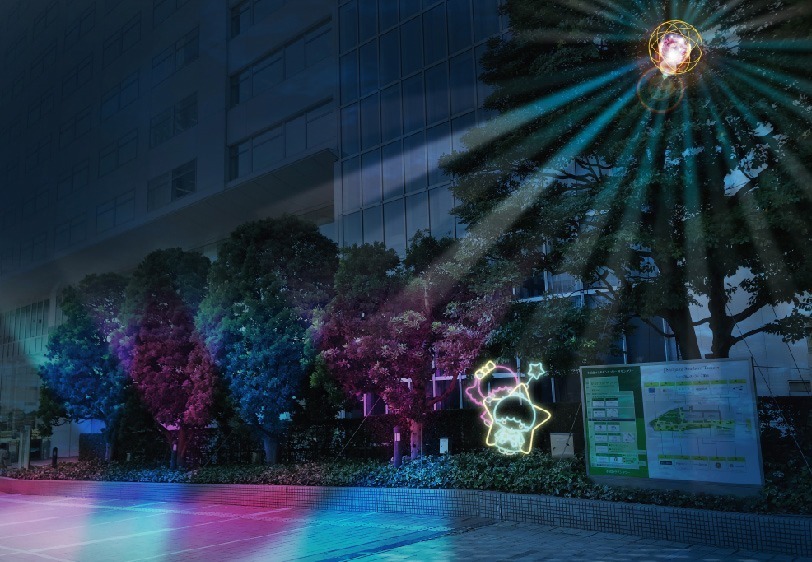 新宿サザンテラス×リトルツインスターズ、キキ＆ララカラーのライトアップ＆輝く巨大クリスマスツリー｜写真3