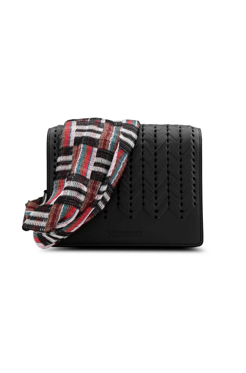 美品　MISSONI　ミッソーニ　マルチカラー　ジグザグショルダーバッグ 美品 MISSONI ミッソーニ マルチカラー ジグザグショルダー