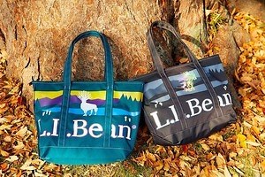 L.L.ビーンコラボ 、『もののけ姫』の“シシ神”柄トート - 暗闇で光るコダマも