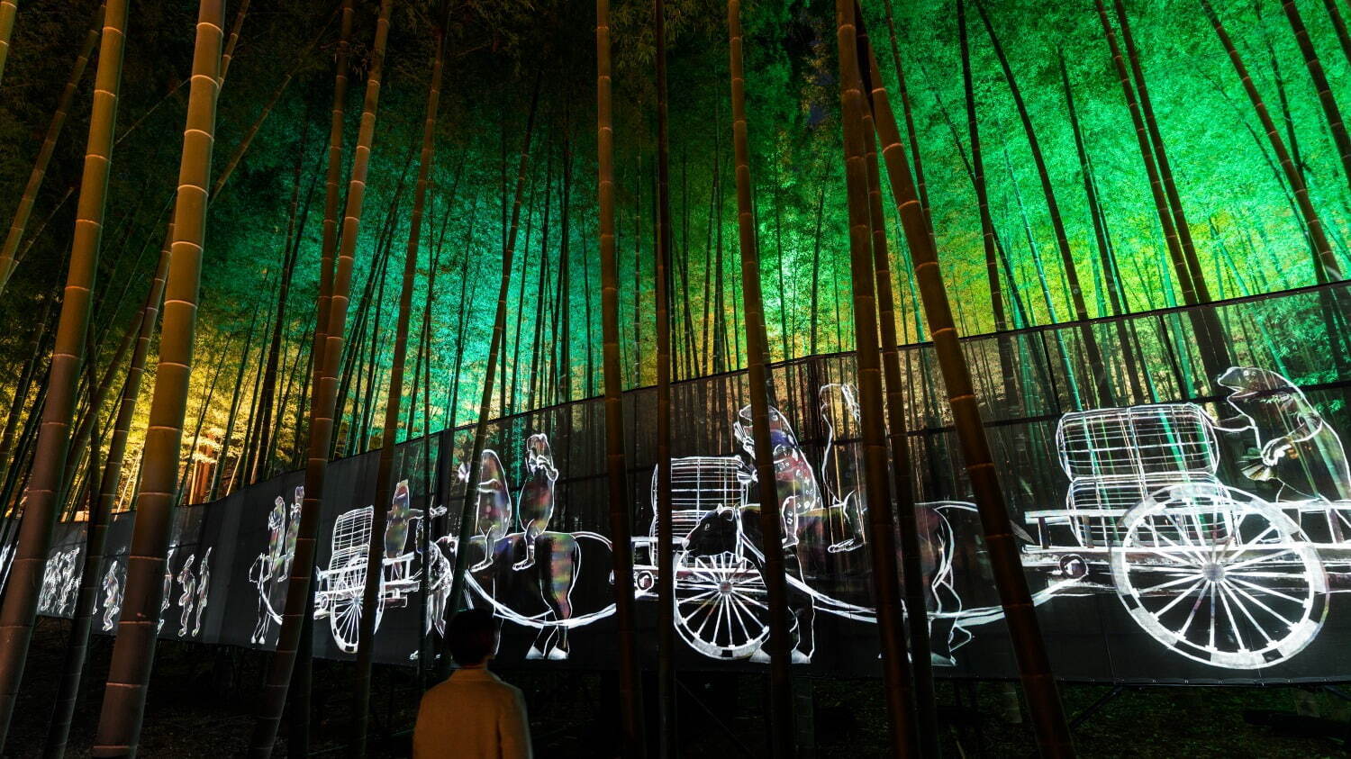 茨城・水戸「チームラボ 偕楽園 光の祭」日本三名園の梅1,500本が光り輝くデジタルアート空間｜写真2