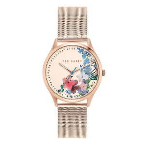 テッドベーカー“ロンドンの街”イメージの新作腕時計、鮮やかな花々を