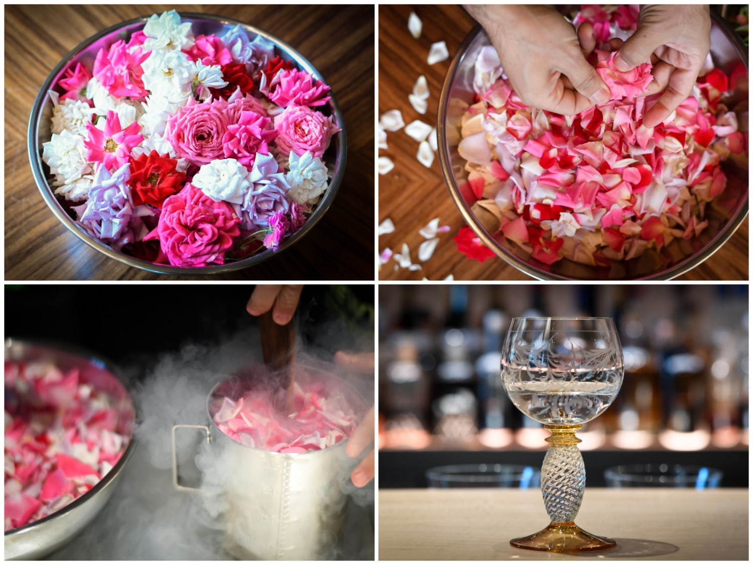 約10種のバラを閉じ込めたカクテル「薔薇のスピリッツ」虎ノ門で、“ローズブーケ”のような香り立ち｜写真1