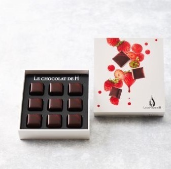 ル ショコラ ドゥ アッシュ2021バレンタイン、苺や桃の“シズル感”を表現したボンボンショコラ｜写真1