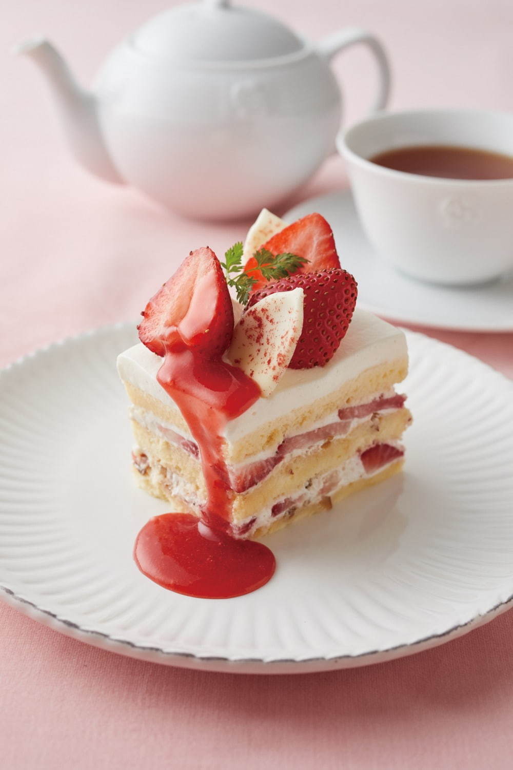 苺とプラリネクリームのショートケーキ 836円(税込)