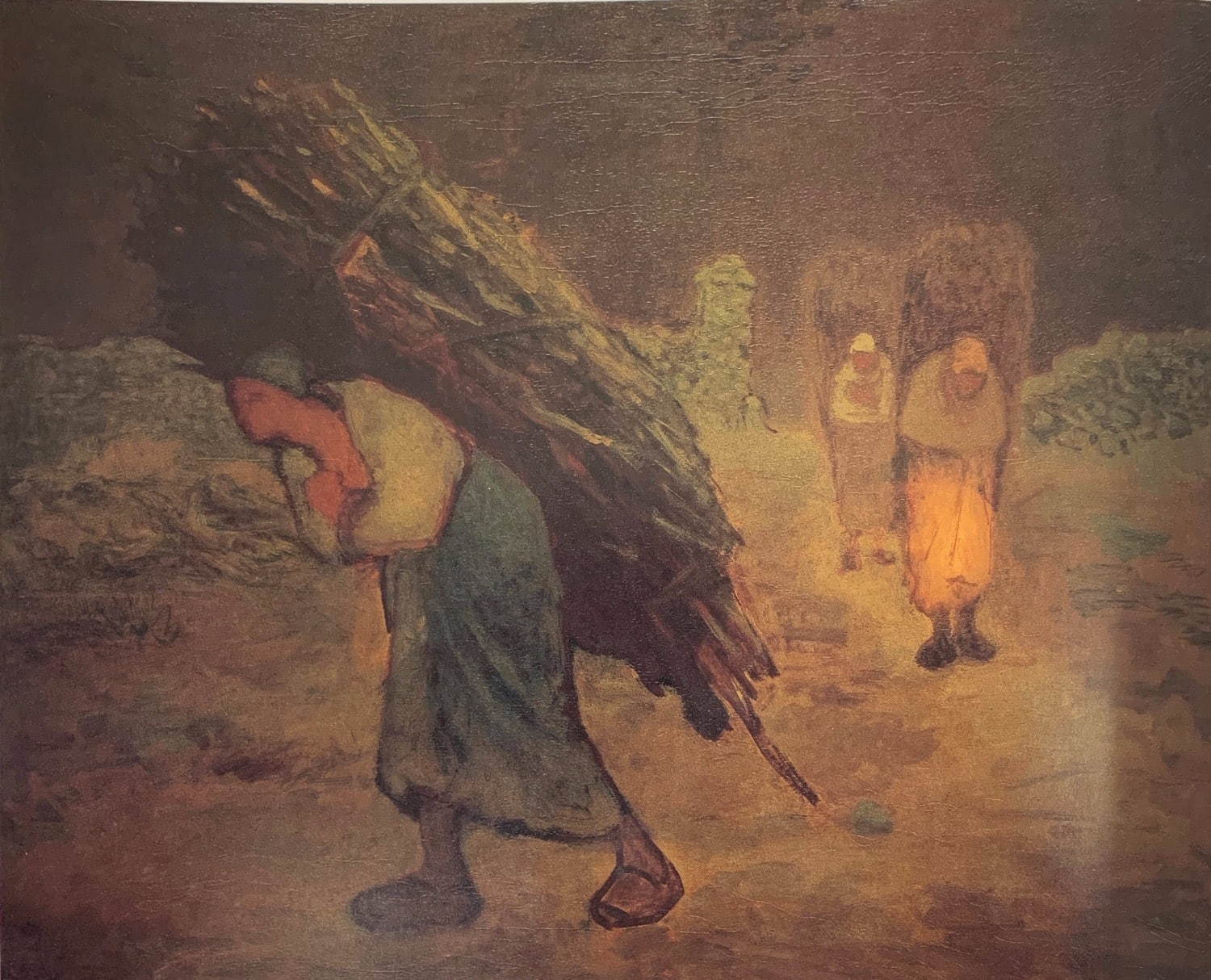 ジャン＝フランソワ・ミレー《冬、薪集め》1868-75年