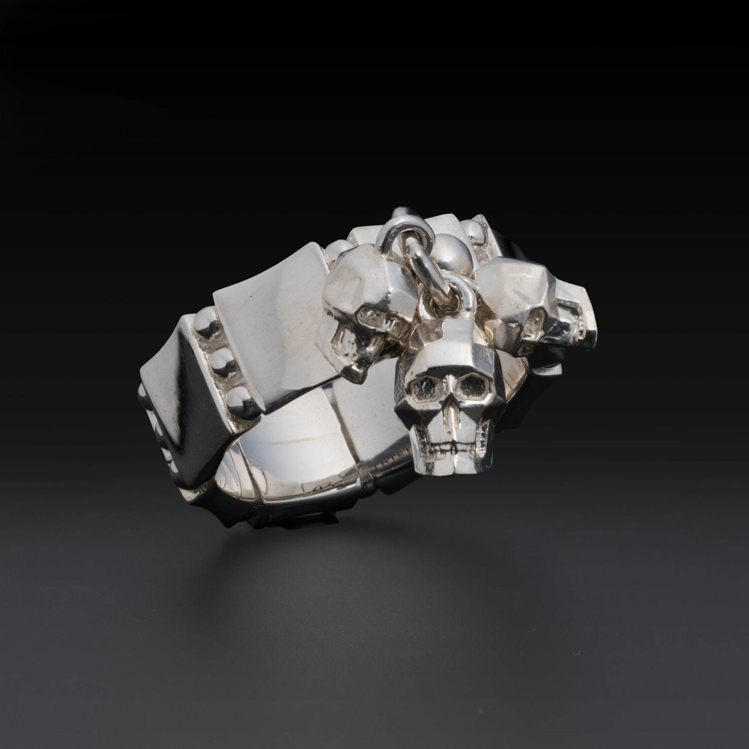 3 Skull Charm Ring 250,000円＋税