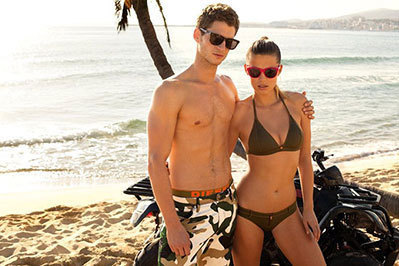 ディーゼルのスタイリッシュなビーチウェア - 世界限定999着のショーツも登場