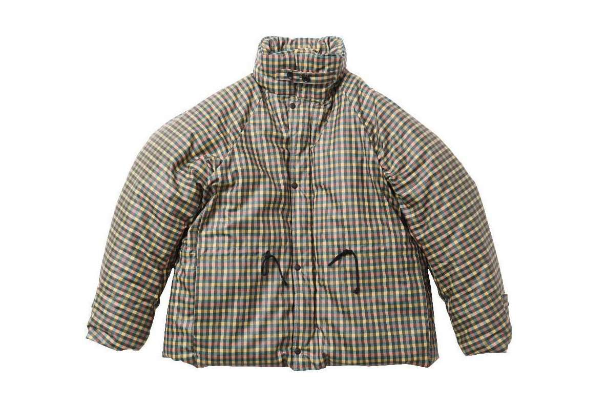 ビューティフルピープルの新作"テーブルクロス風"ギンガムチェック柄メンズコート