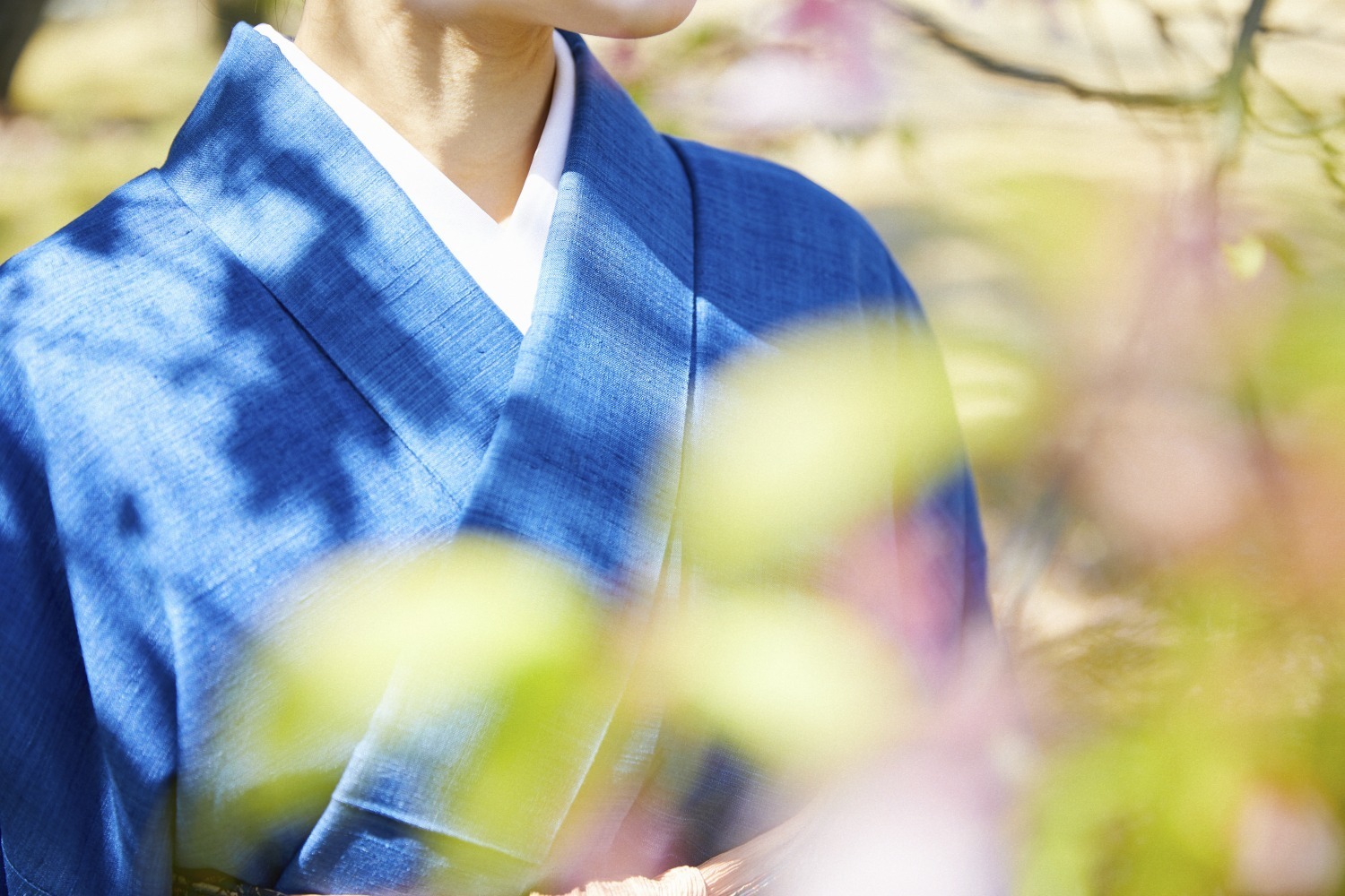 志村ふくみ源流「アトリエシムラ展」東京で、草木染め色無地反物や帯など着物アイテムを展示販売 | 写真