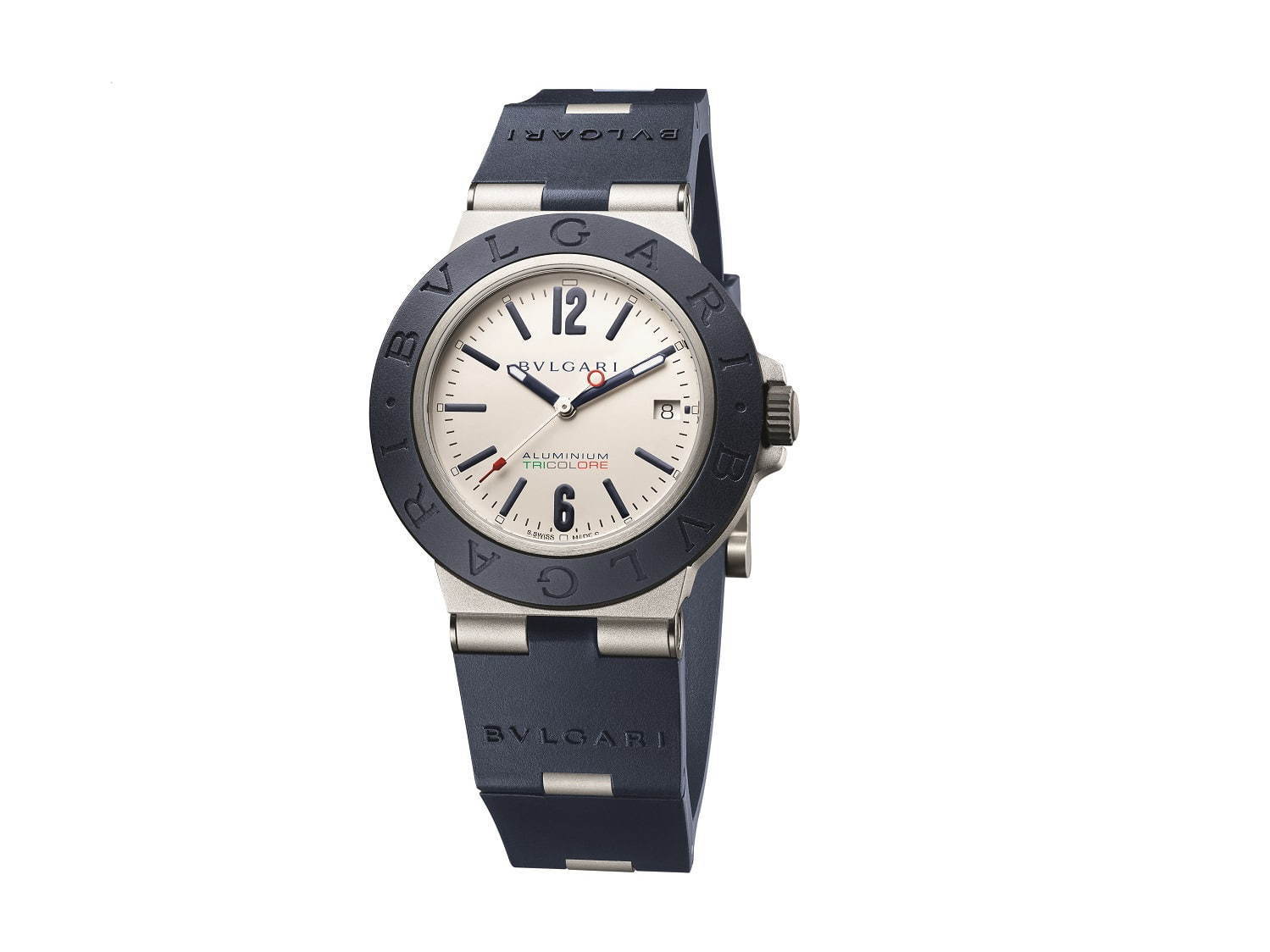 ブルガリの腕時計 ブルガリ アルミニウム イタリアのトリコロール用いた限定色 ユニセックスで ファッションプレス