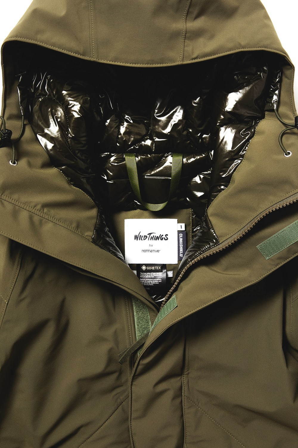 ノンネイティブ×ワイルドシングスのゴアテックス中綿ジャケット、高保温性＆軽量性を兼備 - ファッションプレス