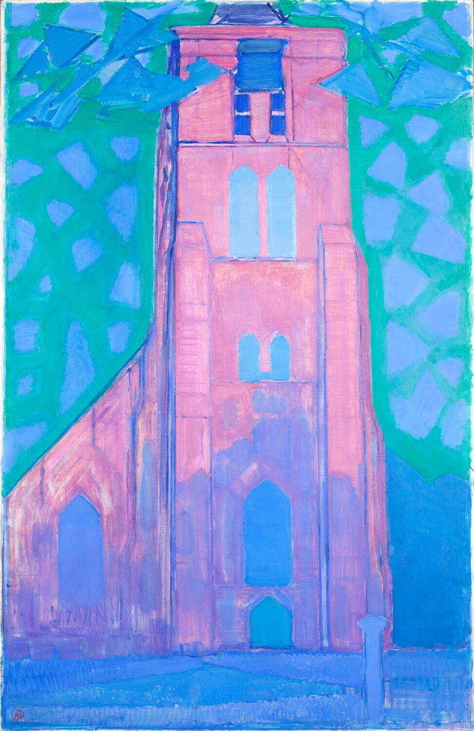 ピート・モンドリアン《ドンブルグの教会塔》1911年 油彩、カンヴァス デン・ハーグ美術館
Kunstmuseum Den Haag