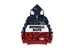 ア ベイシング エイプ × ラッセルアスレティック、ベイプ“カモ柄”フーディ＆ロゴ入りジャケット｜写真28