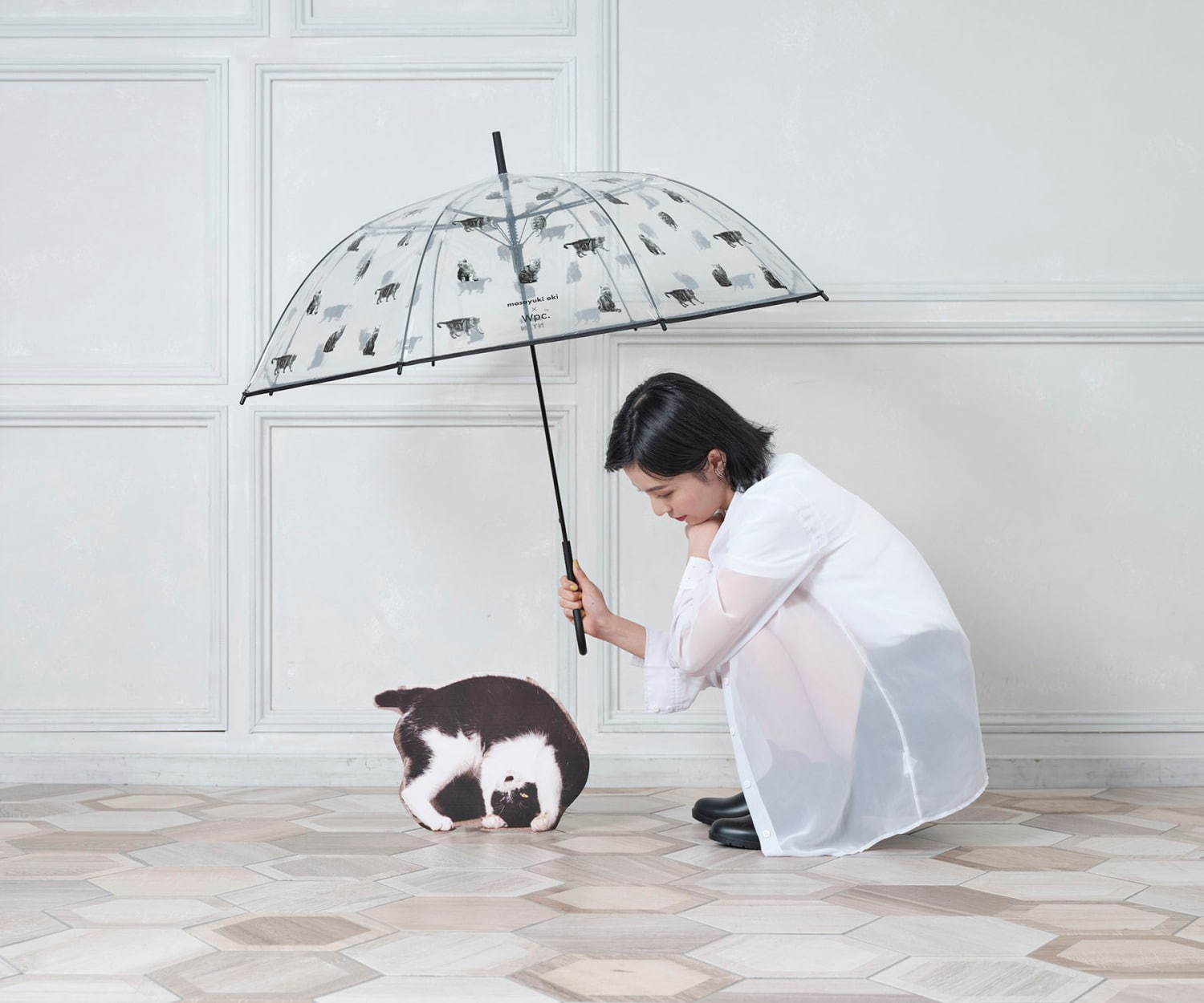 写真9 19 Wpc 猫写真家 沖昌之の ねこ柄 ビニール傘 茶トラ猫や ぶさかわ 猫が一面に ファッションプレス