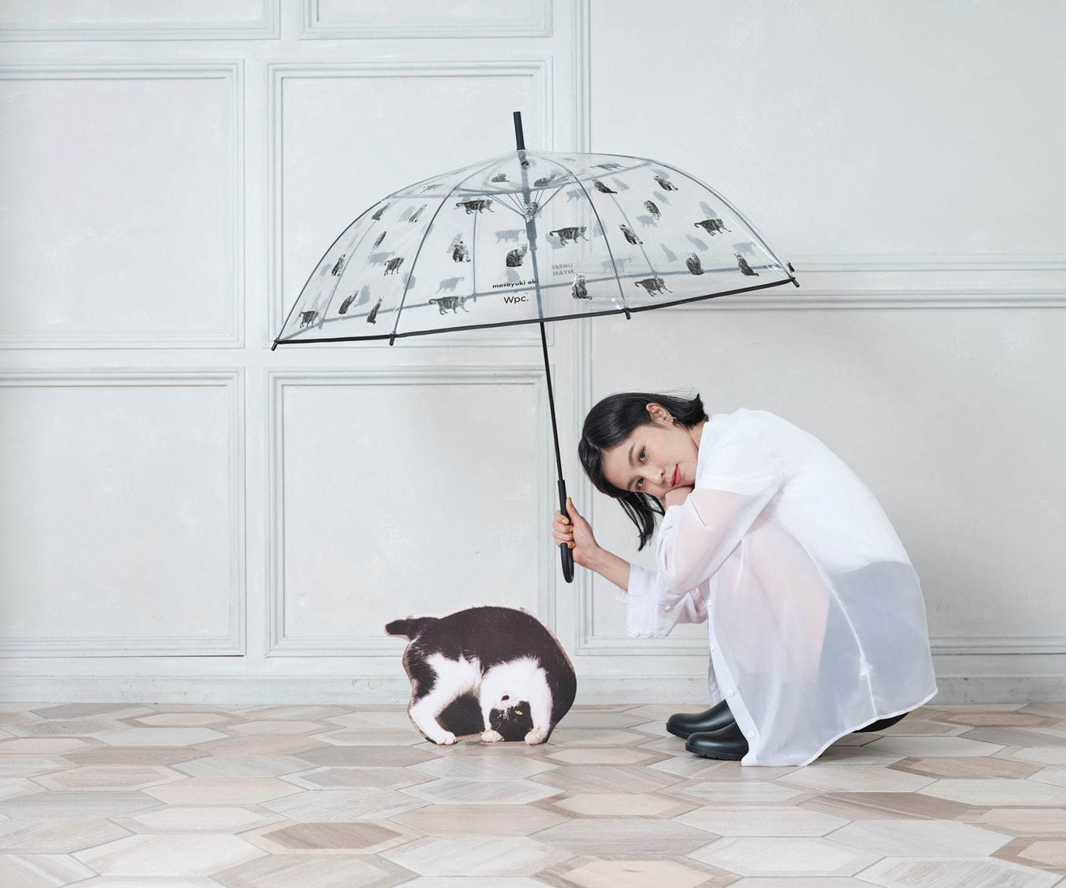 Wpc.×猫写真家・沖昌之の“ねこ柄”ビニール傘、茶トラ猫や“ぶさかわ”猫が一面に｜写真8