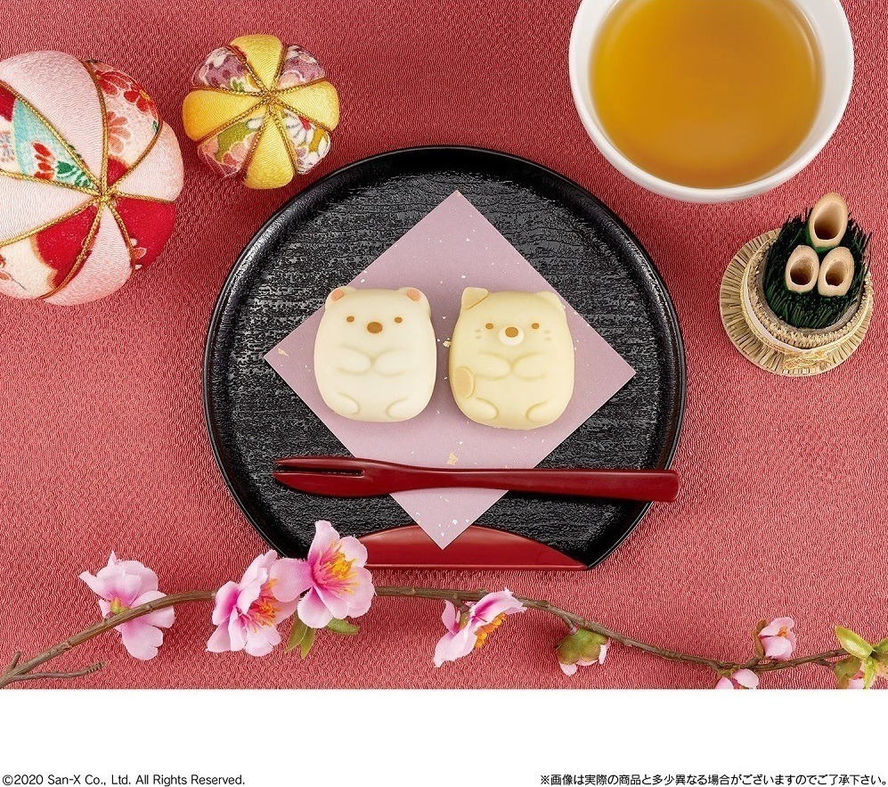 すみっコぐらしの和菓子「食べマス」“つぶらな瞳”のしろくま＆ねこ、いちご＆カスタード味で | 写真