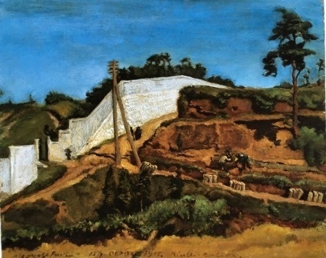 岸田劉生《代々木附近(代々木附近の赤土風景)》大正4年(1915)  油彩、キャンバス 豊田市美術館蔵