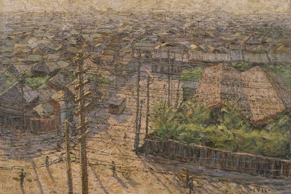 「電線絵画展」練馬区立美術館で - 絵画や現代美術などから探る、電線・電柱へのまなざしの変遷