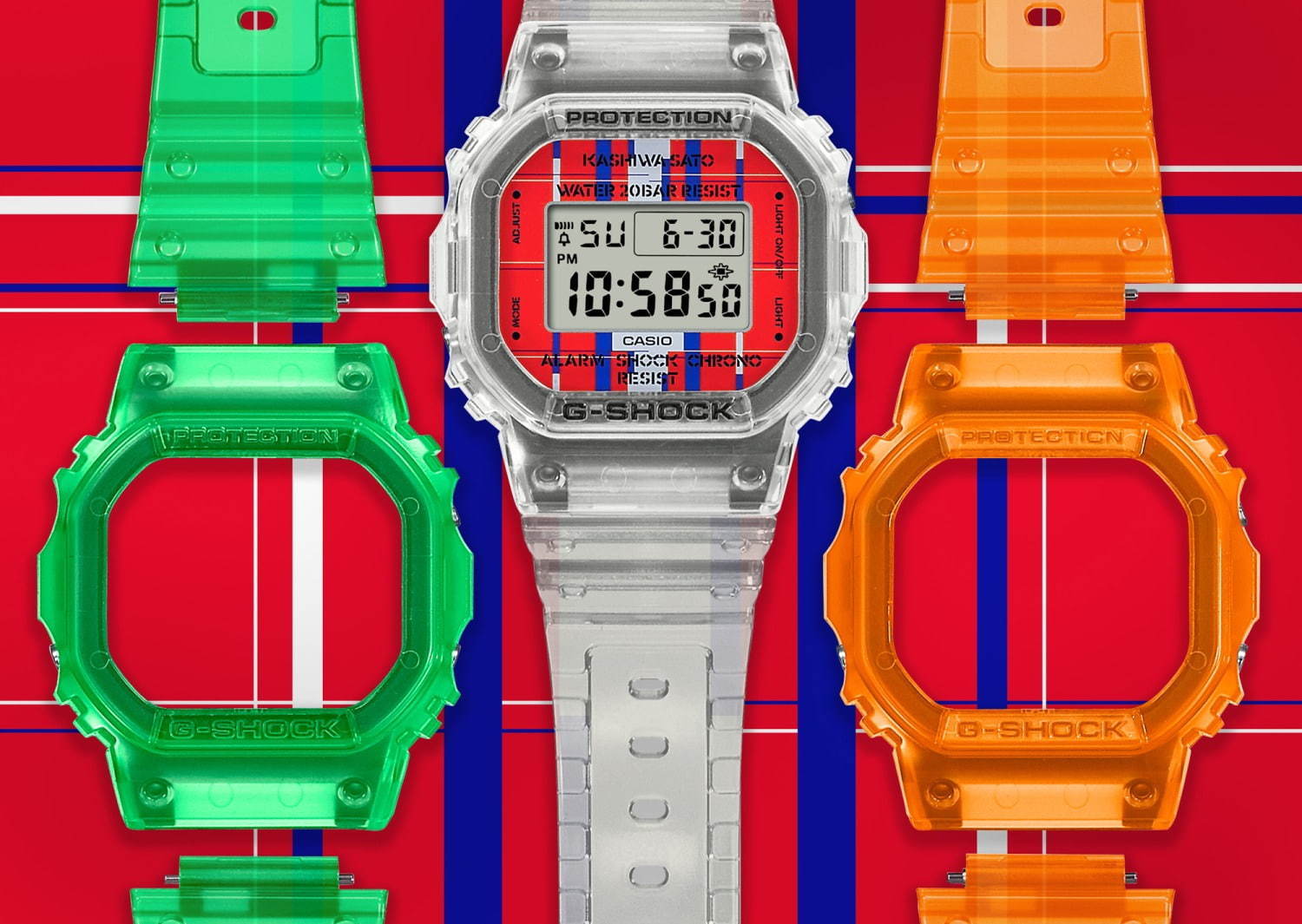 G-SHOCK×佐藤可士和、全27通りの組み合わせが楽しめるスケルトンウォッチ｜写真1