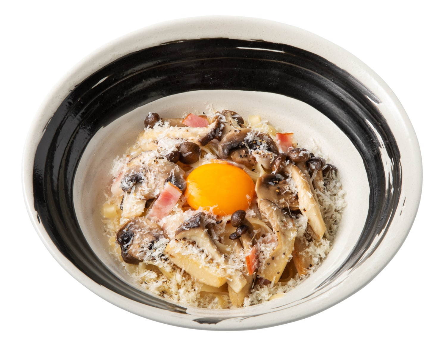 3種きのこバターバター醤油の生カルボナーラ 980円＋税