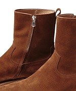 ノンネイティブ × マインデニムのサイドジップブーツ、シャープなシルエットをスエード素材で｜写真14