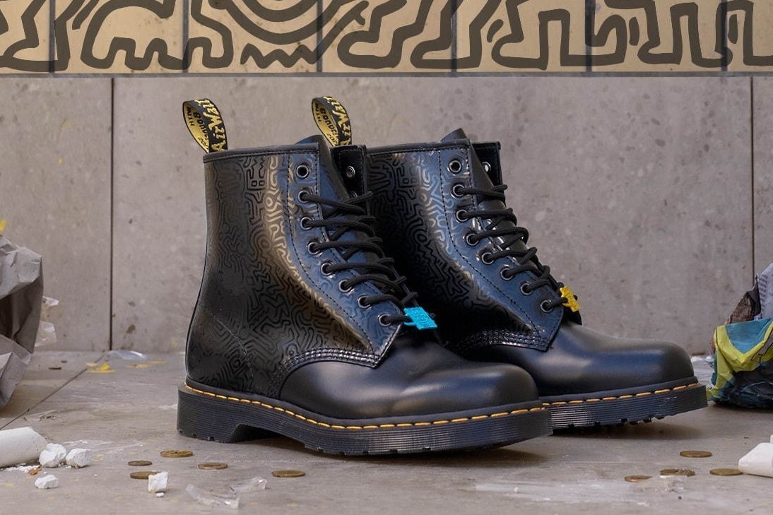 ドクターマーチン DrMartens ８ホール 厚底 グレー UK7 US8 - ブーツ