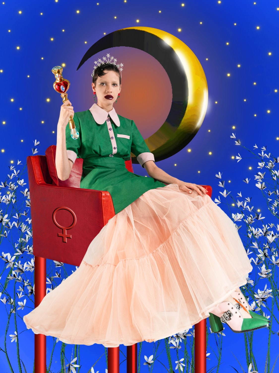 パメオポーズ2021年春コレクション - 「タロットカード」着想の女帝ワンピやチャイナドレス | 写真