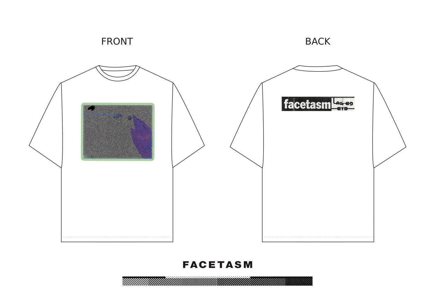 「"LAG-ED" EYƎ × FACETASM TEE」7,777円(税込)