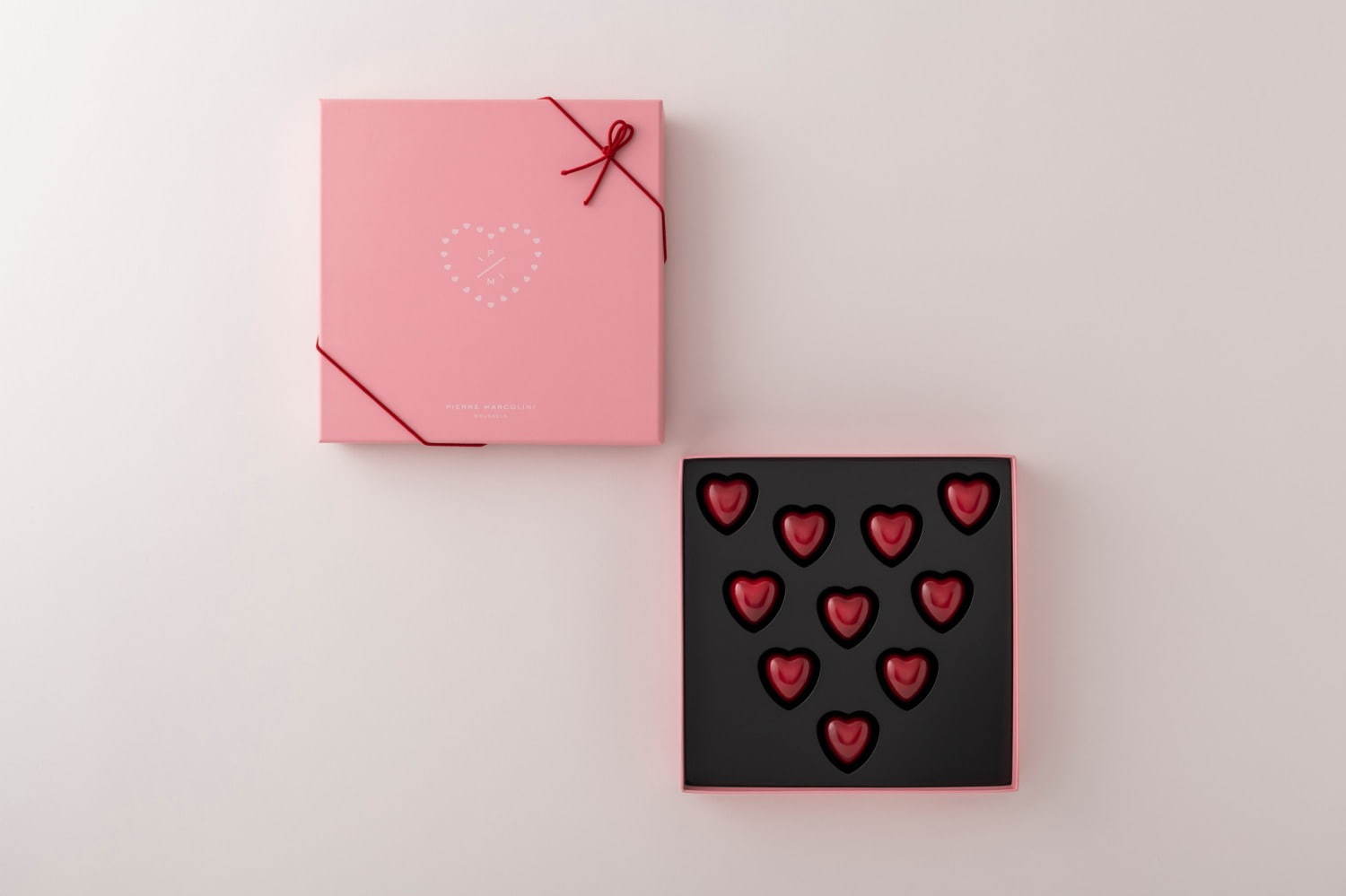 ピエール マルコリーニのバレンタイン、ハート型チョコ缶や真っ赤なハートチョコを詰めわせたBOXなど｜写真7