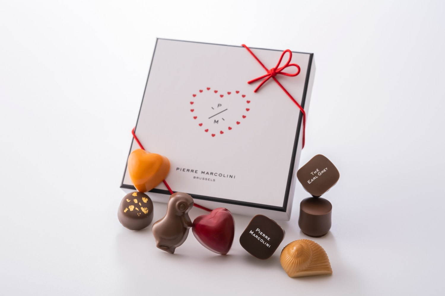 ピエール マルコリーニのバレンタイン、ハート型チョコ缶や真っ赤なハートチョコを詰めわせたBOXなど｜写真2