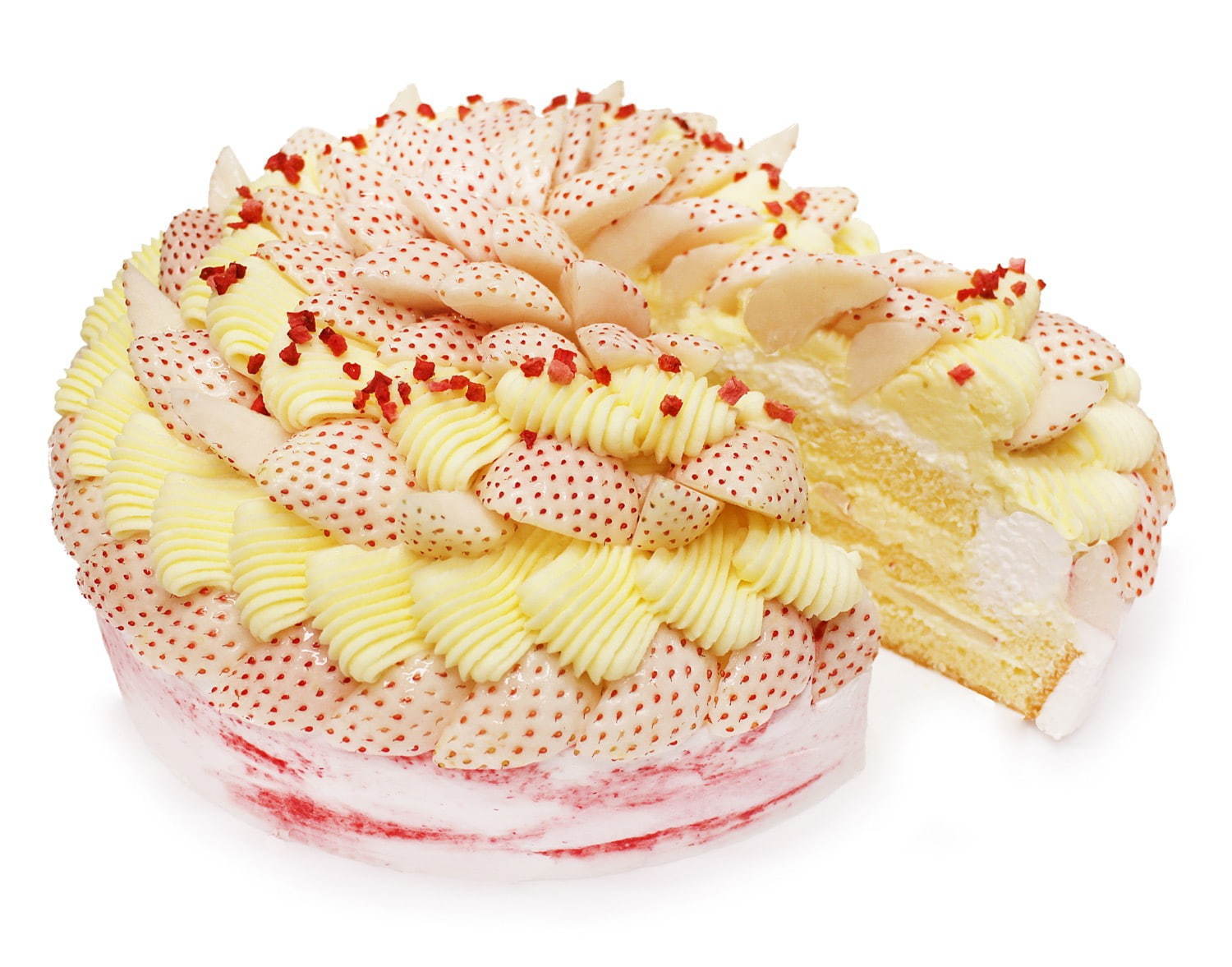 白いちごとカスタードクリームのショートケーキ 1ピース 1,600円 / 銀座店 1,800円(いずれも税込)