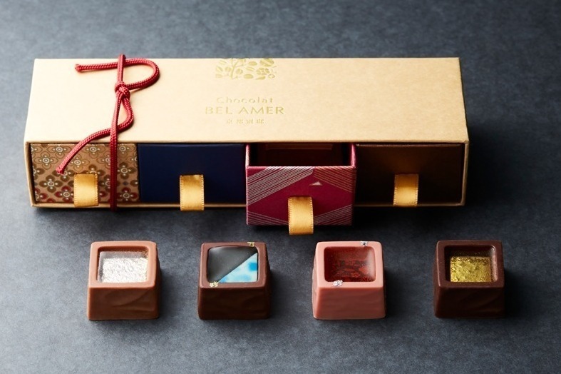 日本酒｜「ベルアメール 京都別邸」新作バレンタインチョコ“和洋折衷”華やか日本酒チョコやスティックショコラ