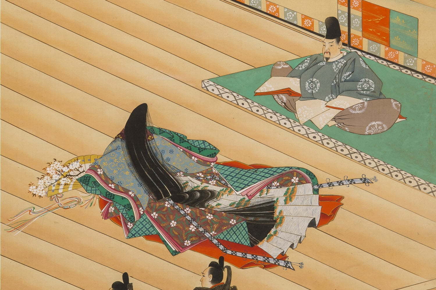 企画展「絵でよむ百人一首と源氏物語」嵯峨嵐山文華館で - 川合玉堂などの日本画×古の貴族文化の競演