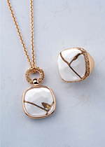 ポメラート"金継ぎ"を施したストーン輝く新作ジュエリー、ダイヤモンドのリングも｜写真13