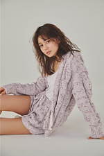 ジェラートピケ いちご柄サテンパジャマセット gelato pique - ジェラートピケ ストロベリー柄サテンパジャマ